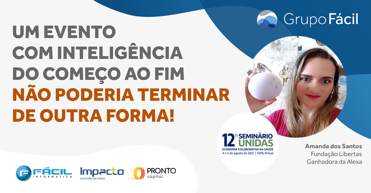 Grupo fácil entrega prêmio sorteado no 12º Seminário Unidas Grupo fácil entrega prêmio sorteado no 12º Seminário Unidas